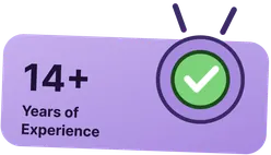 14 plus years of experience